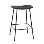 Muuto Fiber counter stool, 65 cm, tube base, black