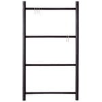 Wall shelves, Tikas wall ladder, black, Black
