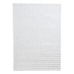 Tapis en laine, Tapis Kyoto, 170 x 240 cm, blanc cassé, Blanc