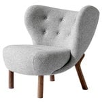 Armchairs & lounge chairs, Little Petra lounge chair, Hallingdal 130 - walnut, Grey