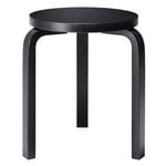 Aalto stool 60, lacquered black