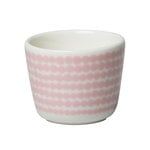 Oiva - Siirtolapuutarha Räsymatto egg cup, set of 2, white - pin Oiva - Siirtolapuutarha Räsymatto egg cup, set of 2, white - pin