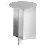 Side & end tables, Slit table, 35 cm, high, polished steel, Silver