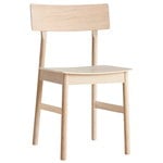 Woud Pause dining chair 2.0, white pigmented oak