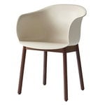 Elefy JH30 chair, soft beige - walnut