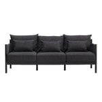 Sofas, Braid sofa, 3-seater, black, Black