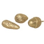 Winterland Forest Treats ornaments, set of 3, brass Winterland Forest Treats ornaments, set of 3, brass