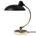 Table lamps, Kaiser Idell 6631-T Luxus table lamp, matt black - brass, Black