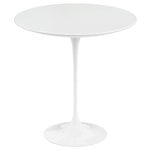 Sivu- ja apupöydät, Tulppaani sivupöytä 51 cm, valkoinen laminaatti, Valkoinen