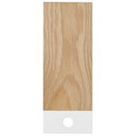 Muoto2 Pala cutting board, medium, white - oak