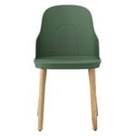 Chaises de salle à manger, Chaise Allez, park green - chêne, Vert