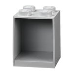 Storage containers, Lego Brick Shelf 4, grey, Gray