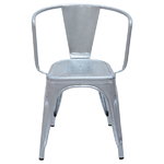 Tolix A56 chair, galvanized for outdoors