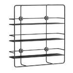 Coupé wall shelf, rectangular, black Coupé wall shelf, rectangular, black