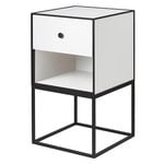 Side & end tables, Frame 35 sideboard with 1 drawer, white, White