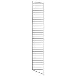 Scaffali modulari, Pannelli da pavimento String 200 x 30 cm, set di 2, neri, Nero