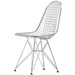 Ruokapöydän tuolit, Wire Chair DKR, kromi, Hopea