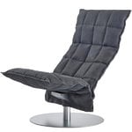 K chair, swivel base, narrow, graphite K chair, swivel base, narrow, graphite