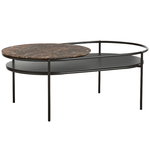 Verde table, brown marble Verde table, brown marble