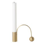Candleholders, Balance candleholder, brass, Gold