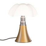 Lighting, Minipipistrello table lamp, dimmable, brass, Gold
