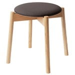 Cafe Skandi stool, oak - dark brown Cafe Skandi stool, oak - dark brown