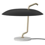 Lampade da tavolo, Lampada da tavolo Model 537, ottone - nero - marmo bianco, Multicolore