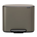 Brabantia Bo Pedal Bin poljinroska-astia 11 + 23 L, platina
