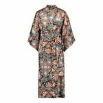 Bathrobes, Schizostylus Yukata dressing gown, linen, Multicolour