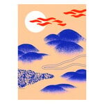Posters, Japanese Hills poster, Orange