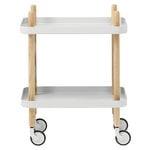 Block table trolley, light grey