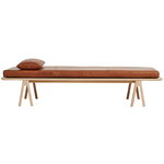 Level cushion for daybed, nougat leather Level cushion for daybed, nougat leather