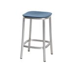 1 Inch counter stool, aluminium - blue