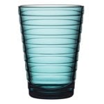 Bicchieri da acqua, Bicchiere Aino Aalto 33 cl, blu mare, 2 pz, Blu