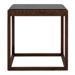 Cube table, smoked oak - grey marble