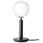Miira table lamp, rock grey - opal white