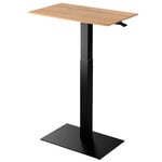 Height-adjustable desks, Mahtuva adjustable desk, oak - black, Black