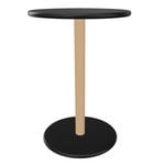 Side & end tables, Common low table, 45 cm, matt beech - black, Black