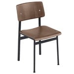 Dining chairs, Loft chair, black - stained dark brown, Brown