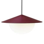 AGO Alley pendant, integrated LED, large, burgundy