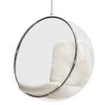Poltrone, Sedia Bubble Chair, bianca, Bianco