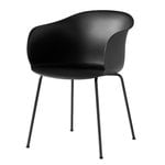 Dining chairs, Elefy JH28 chair, black - black, Black