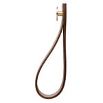 Stropp wall hanger, brass/brown leather Stropp wall hanger, brass/brown leather