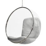 Poltrone, Sedia Bubble Chair, argento, Argento