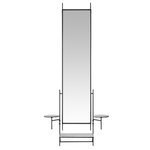PM Wall Mirror, black - white marble PM Wall Mirror, black - white marble