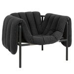 Armchairs & lounge chairs, Puffy lounge chair, anthracite - black grey steel, Grey