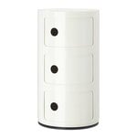 Kartell Componibili storage unit, 3 modules, white