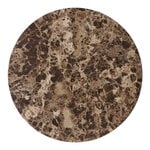 Sivu- ja apupöydät, Androgyne pöydän marmorikansi, ruskea, Ruskea