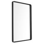 Specchi da parete, Specchio da parete Norm, rettangolare, 50 x 70 cm, nero, Nero