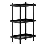 Bookcases, Block shelf unit, black, Black